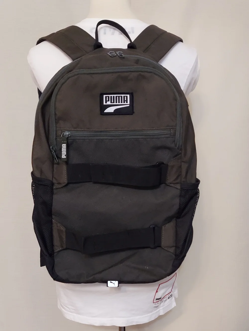 Puma Olive Green and Black Backpack